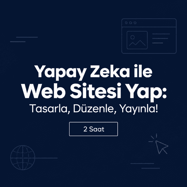 Yapay Zeka ile Web Sitesi yap: Tasarla, Düzenle, Yayınla!